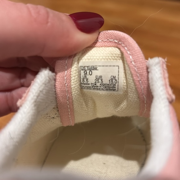 Vans Toddler Old Skool V Shoes - Powder Pink - Size 9 - Picture 5 of 6